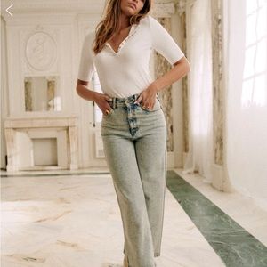 Sézane: Theodora T-shirt in Khaki